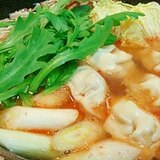 豆板醤で激辛★水餃子鍋